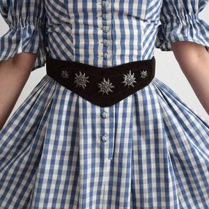 Vintage Leather Dirndl Belt